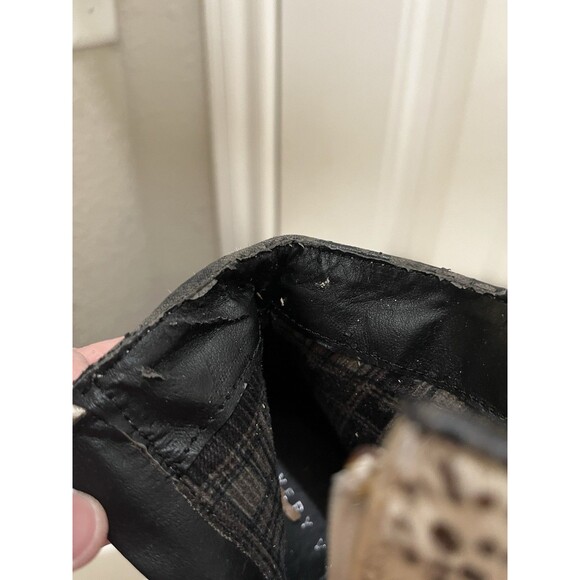 Very Volatile Feverdream Chocolate Chip Pony Hair Ankle Booties Size 10 - Picture 10 of 14